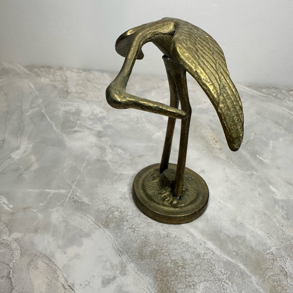 Vintage Brass Crane Figurines - Picture 5 of 14